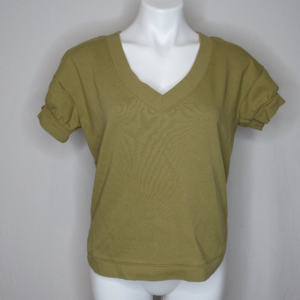 Madewell Olive Green Resourced French Terry Sweatshirt Women's M Medium